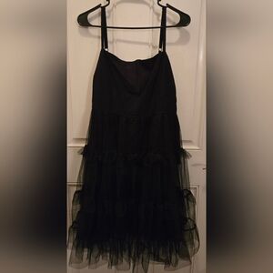 Torrid Black Layered Tulle Dress